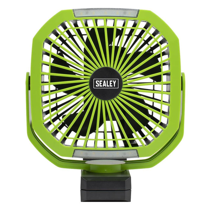 Sealey 4-Speed Portable Clip Fan with Worklight 8" SCF8WL Sealey - Town Tools 