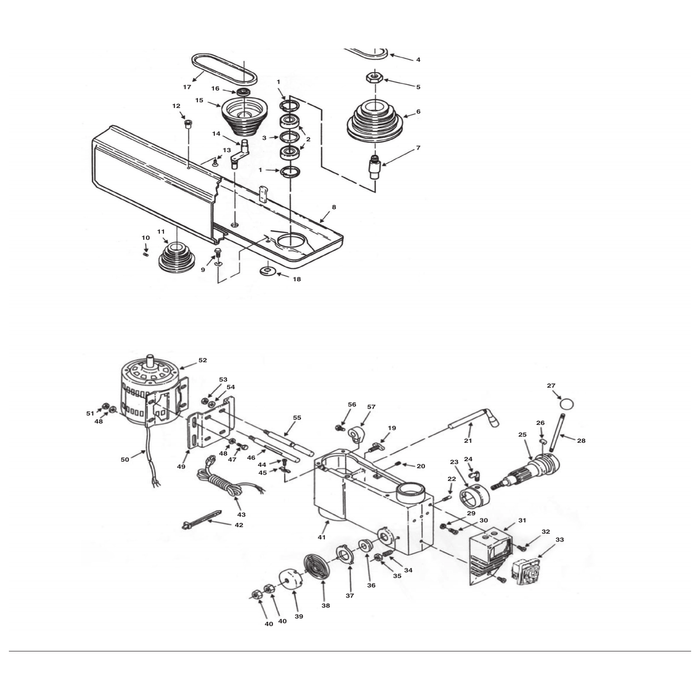 Draper Table Bracket Assembly YGD20/12E-A85 0.062kg