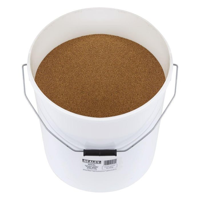 Sealey Walnut Shell Blast Media - Size 16/30 - 12.5kg Tub WS12.5KG Sealey - Town Tools 