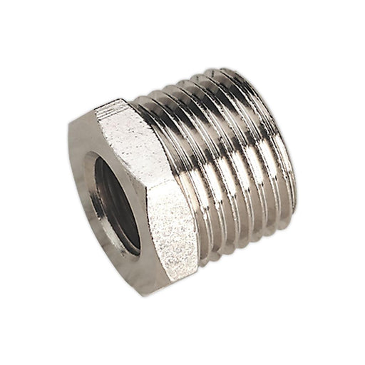 Sealey Adaptor 1/2"BSPT Male to 1/4"BSP Female SA1/1214F Sealey - Town Tools 