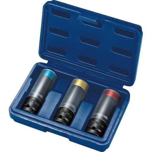 Carlyle Hand Tools 1/2In. Drive 17-19-21mm Alloy Wheel Sockets Set Carlyle Hand Tools - Town Tools 