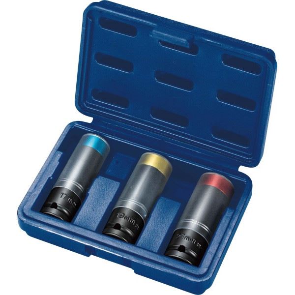 Carlyle Hand Tools 1/2In. Drive 17-19-21mm Alloy Wheel Sockets Set Carlyle Hand Tools - Town Tools 