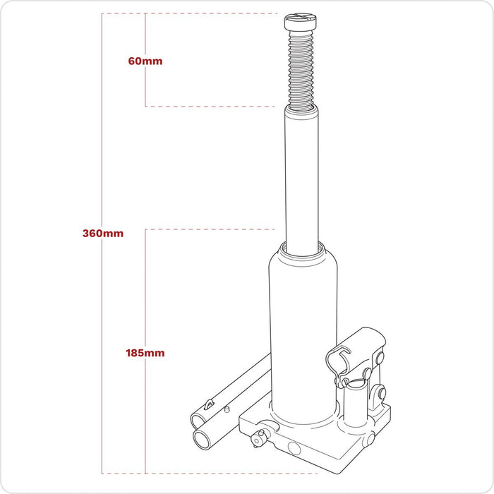 Viking Viking Bottle Jack 3 Tonne PBJ3S Viking - Town Tools 