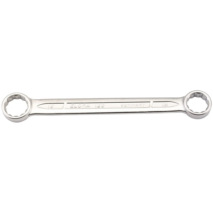 Elora Flat Metric Ring Spanner, 14 x 15mm - 120-14x15