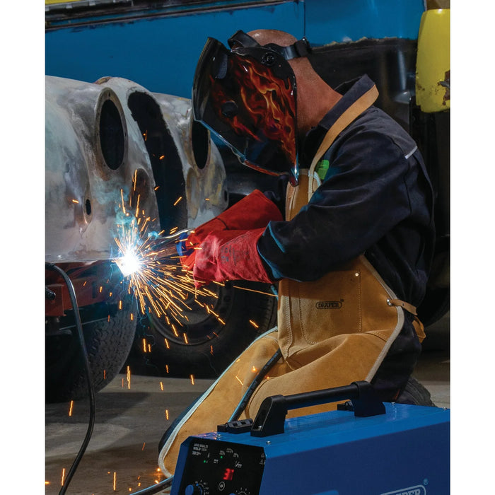 Draper Auto-Darkening Welding Helmet, Red Flames - WHVS-RF