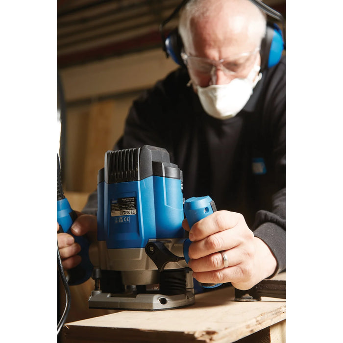 Draper 230V Variable Speed Router, 1/4", 1200W - R8/1200D