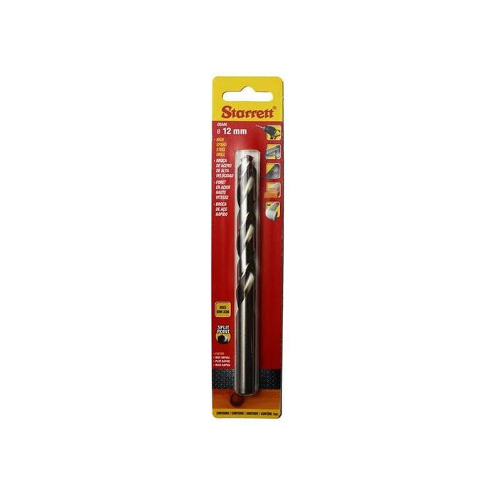 Starrett HSS Split Point Drill Bit 12.0 x 151mm Starrett - Town Tools