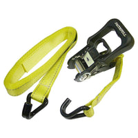 Faithfull Ratchet Tie-Downs J-Hook 5m x 32mm Breaking Strain 1320kg/daN 2 Piece