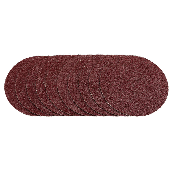 Draper Sanding Discs, 125mm, Hook & Loop, 40G (Pack of 10) - SDHL125