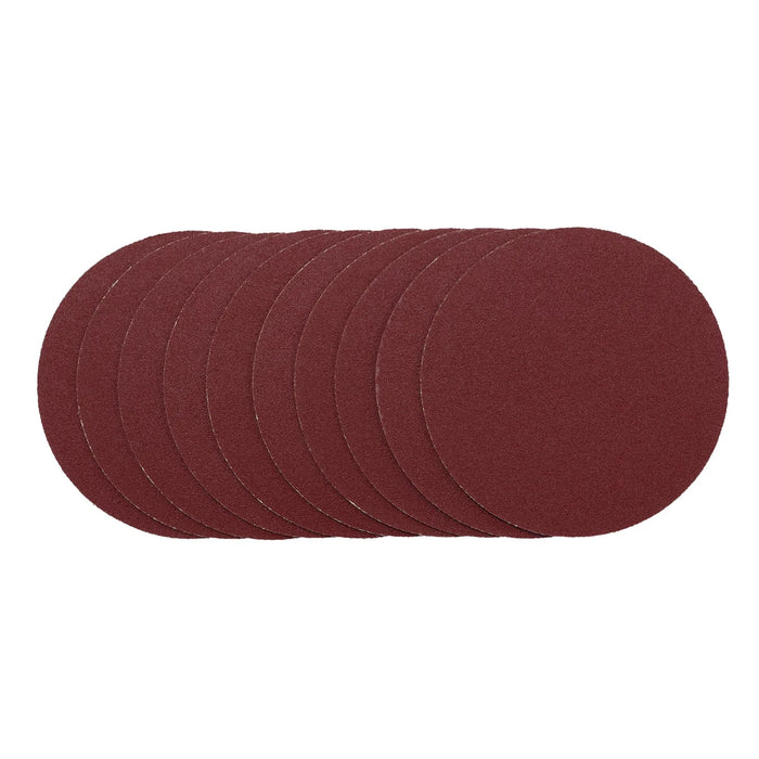 Draper Sanding Discs, 125mm, Hook & Loop, 120G (Pack of 10) - SDHL125