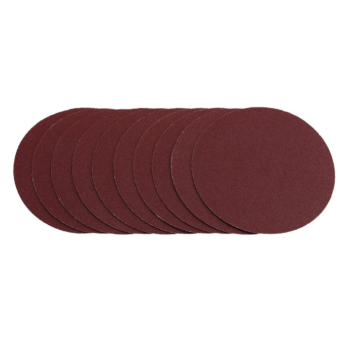 Draper Sanding Discs, 125mm, Hook & Loop, 120G (Pack of 10) - SDHL125