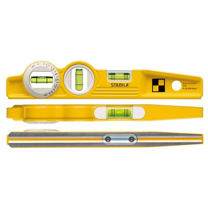 Stabila 81 SV REM W360 Rare Earth Magnetic Torpedo Level 25cm Rotating Stabila - Town Tools