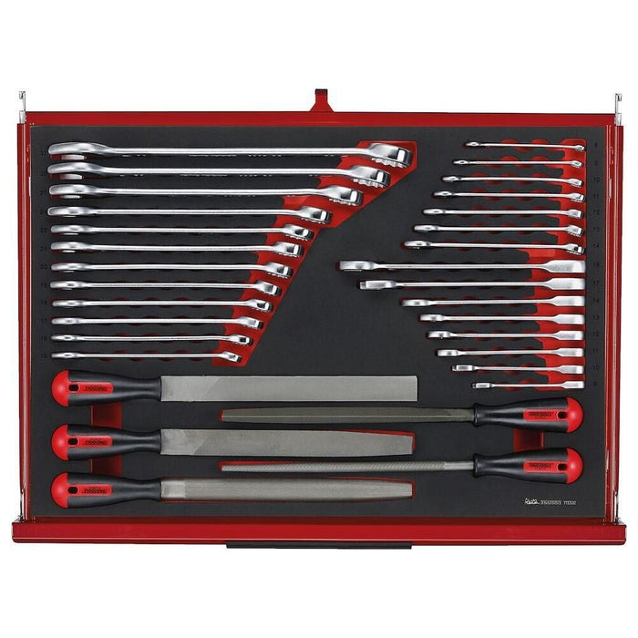 Teng Tools 26" PRO35™ roller cabinet FOAM tool kit 335 pieces red Town Tools - Town Tools
