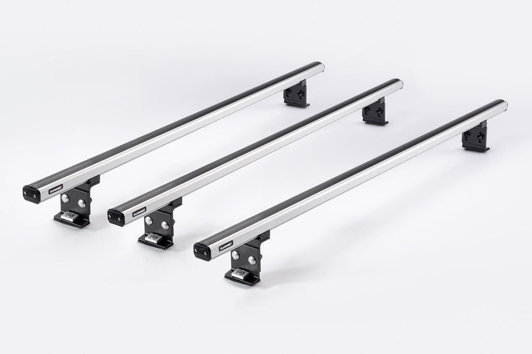 Summit Commercial 3 x Aluminium Fixed Pount Roof Bars Rack for Citroen Berlingo Summit - Town Tools