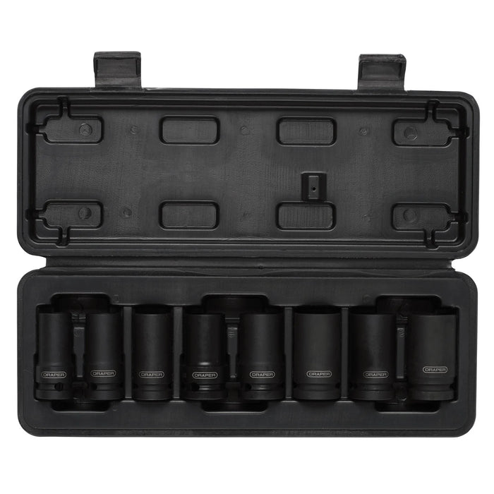 Draper Locking Wheel Nut Removal Set, 1/2" Sq. Dr. (8 Piece) - LWNR1/2-8 Piece