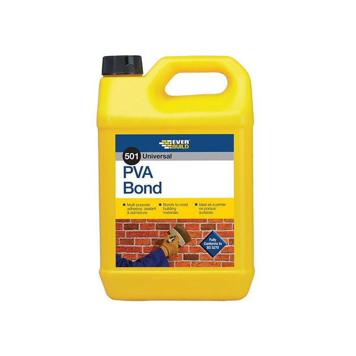 Everbuild Sika 501 Universal PVA Bond 5 litre Everbuild Sika - Town Tools