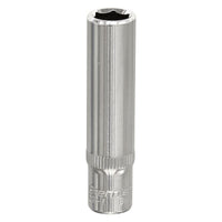 Sealey WallDrive Socket 8mm Deep 1/4"Sq Drive Fully Polished SP1408D