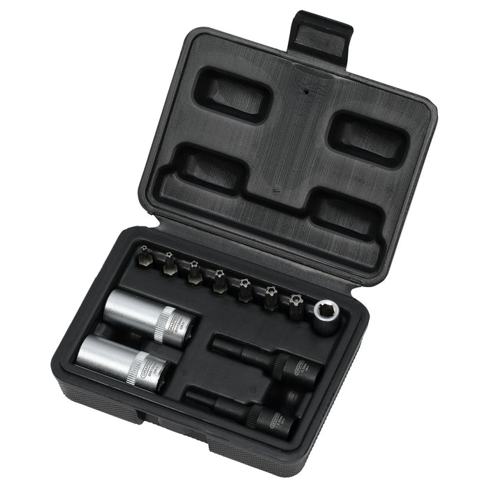 Draper Air Conditioning and ECU Tool Kit, 1/4" Sq. Dr. (12 Piece) - ACETK