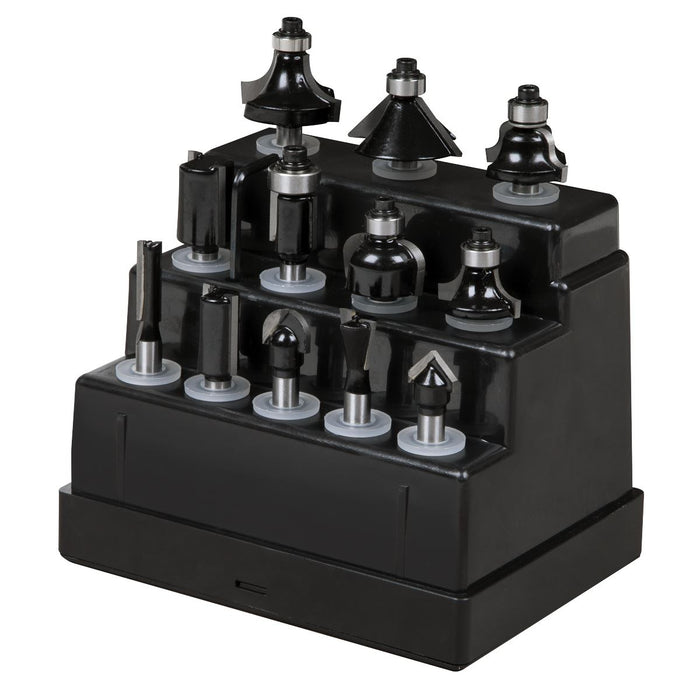 Sealey Shank Router Bit Set 1/4" 12pc AK9912 Sealey - Town Tools 