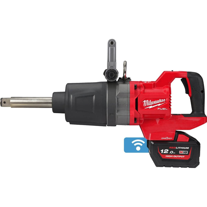 Milwaukee M18 FUEL ONE-KEY 1in. High Torque D-Handle Impact Wrench With Friction Ring And Extended Anvil Milwaukee - Town Tools 