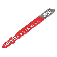 Faithfull Metal Cutting Jigsaw Blades Pack of 5 T118G