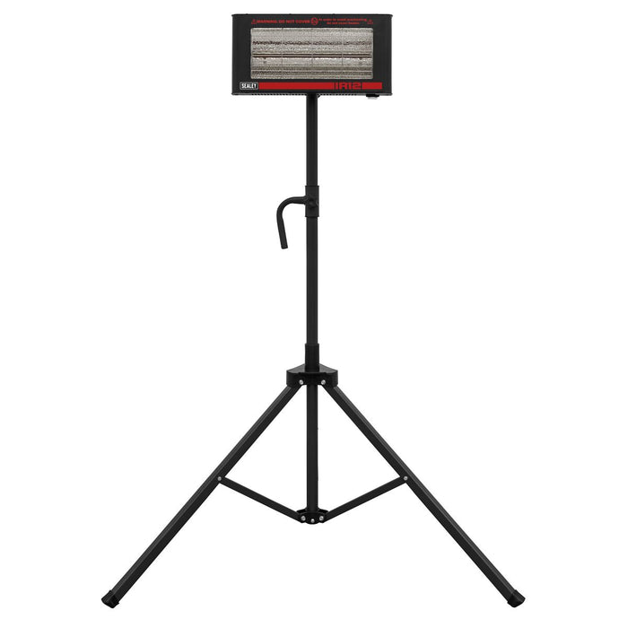 Sealey Infrared Quartz Heater with Tripod Stand 230V 1.2kW IR12CT Sealey - Town Tools 