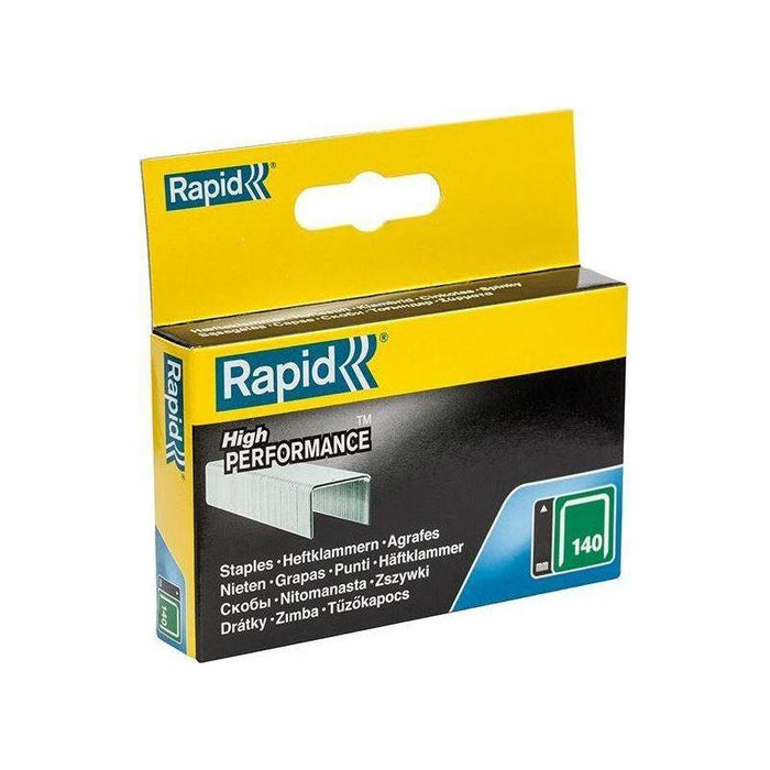 Rapid 140/12 12mm Galvanised Staples (Box 2000) Rapid - Town Tools