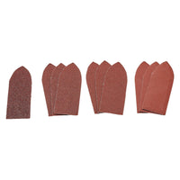 Draper Assorted Hook and Loop Aluminium Oxide Sanding Sheets, 32 x 92mm (Pack of