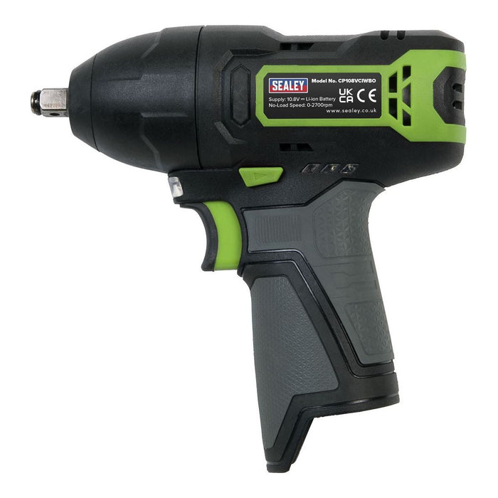 Sealey Cordless Impact Wrench 3/8"Sq Drive 10.8V 2Ah SV10.8 Series CP108VCIW Sealey - Town Tools 