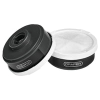 Draper Spare A1P2 Filters (2) for Combined Vapour and Dust Respirator 03030