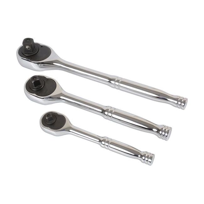 Laser Standard Ratchet Set 1/4"D, 3/8"D, 1/2"D 3pc 6421 Laser - Town Tools 