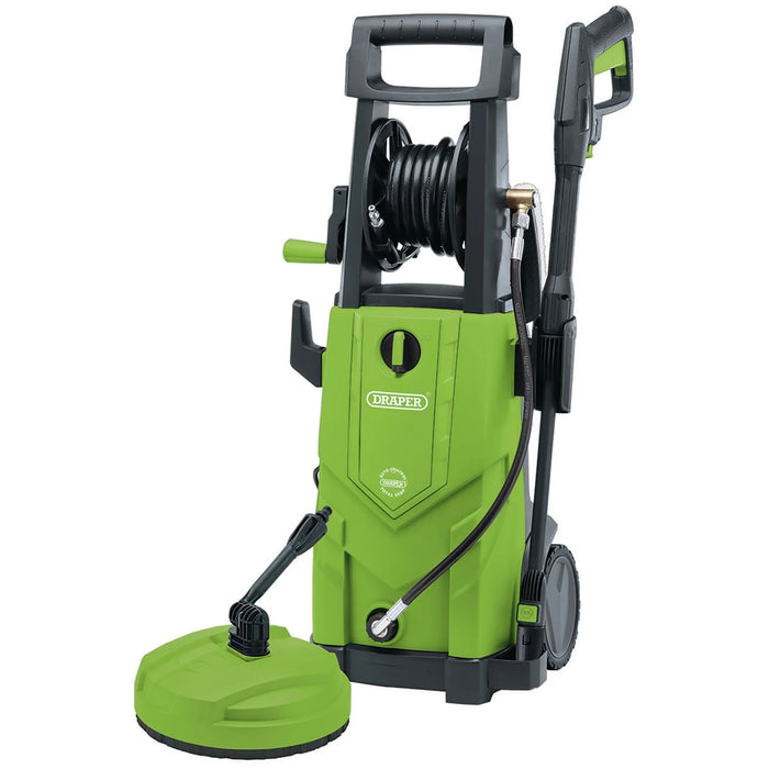 Draper 230V Pressure Washer, 2200W, 165Bar, Green - PW2200/110D/GRN