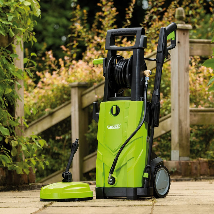 Draper 230V Pressure Washer, 2200W, 165Bar, Green - PW2200/110D/GRN
