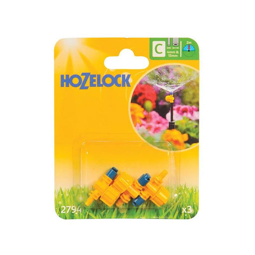 Hozelock 2794 Adjustable 180° Micro Spray Jet (Pack 3) Hozelock - Town Tools