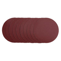 Draper Sanding Discs, 125mm, Hook & Loop, 240G (Pack of 10) - SDHL125