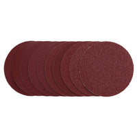 Draper Sanding Discs, 125mm, Hook & Loop, Assorted Grit - 40G, 80G, 120G, 240G