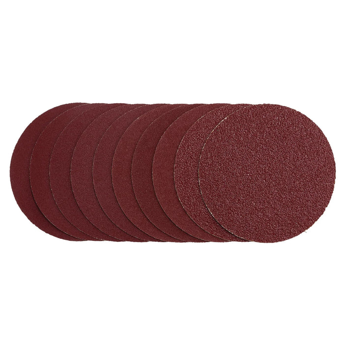 Draper Sanding Discs, 125mm, Hook & Loop, Assorted Grit - 40G, 80G, 120G, 240G