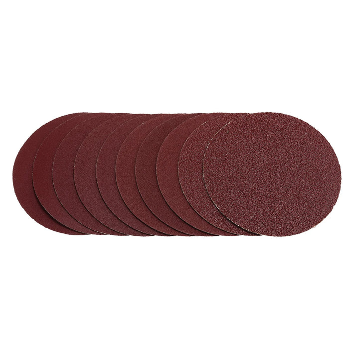 Draper Sanding Discs, 125mm, Hook & Loop, Assorted Grit - 40G, 80G, 120G, 240G
