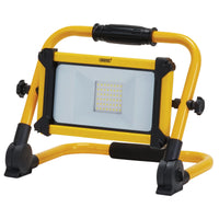 Draper 230V SMD LED Rechargeable Folding Site Light, 10W, 1100 Lumens, Power