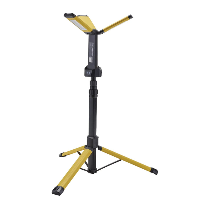 Draper SMD LED Rechargeable Tripod Site Light, 20W, 2000 Lumens, USB Cable
