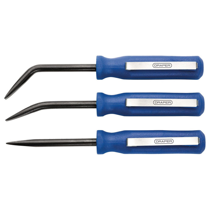 Draper Mini Pry Bar Set, 125mm, Blue (3 Piece) Draper - Town Tools
