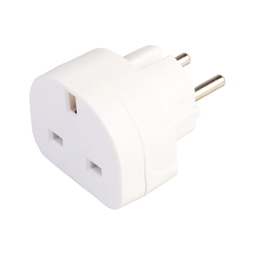 Powermaster UK to EU Travel Adaptor 230V 13A - 230V PowerMaster - Town Tools 