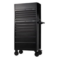 Draper Bunker 10 Drawer Combined Roller Cabinet and Tool Chest, 26", Black
