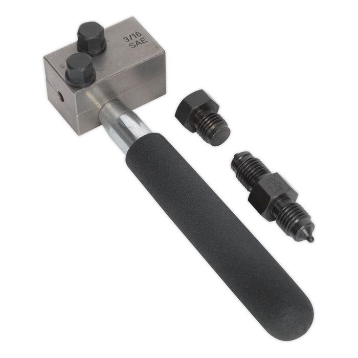 Sealey On-Vehicle Micro Brake Pipe Flaring Tool 3/16" SAE PFT12 Sealey - Town Tools 
