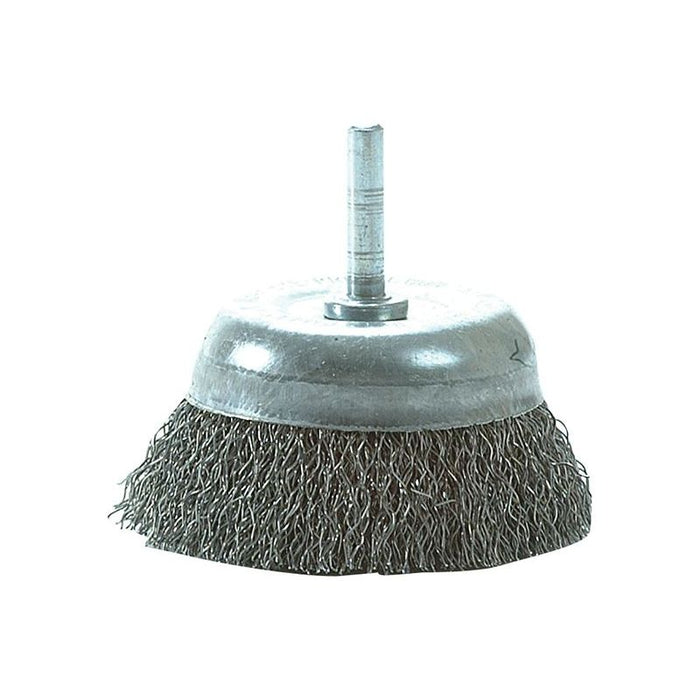 Lessmann DIY Cup Brush with Shank 75mm, 0.35 Steel Wire Lessmann - Town Tools