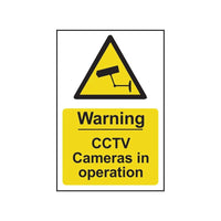 Scan Warning CCTV Cameras in Operation - PVC Sign 200 x 300mm