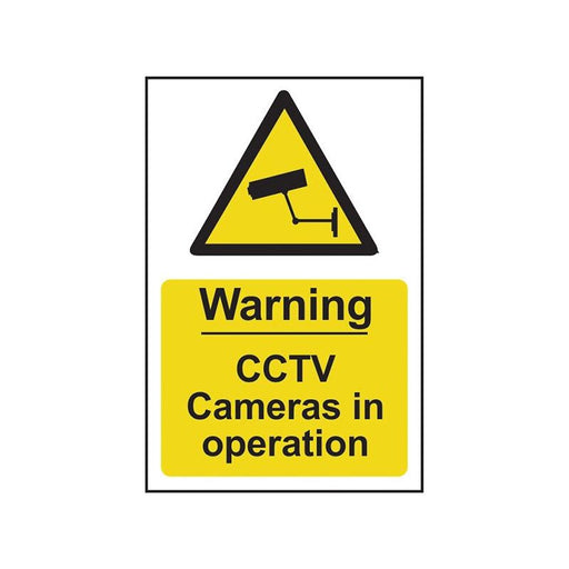Scan Warning CCTV Cameras in Operation - PVC Sign 200 x 300mm Scan - Town Tools