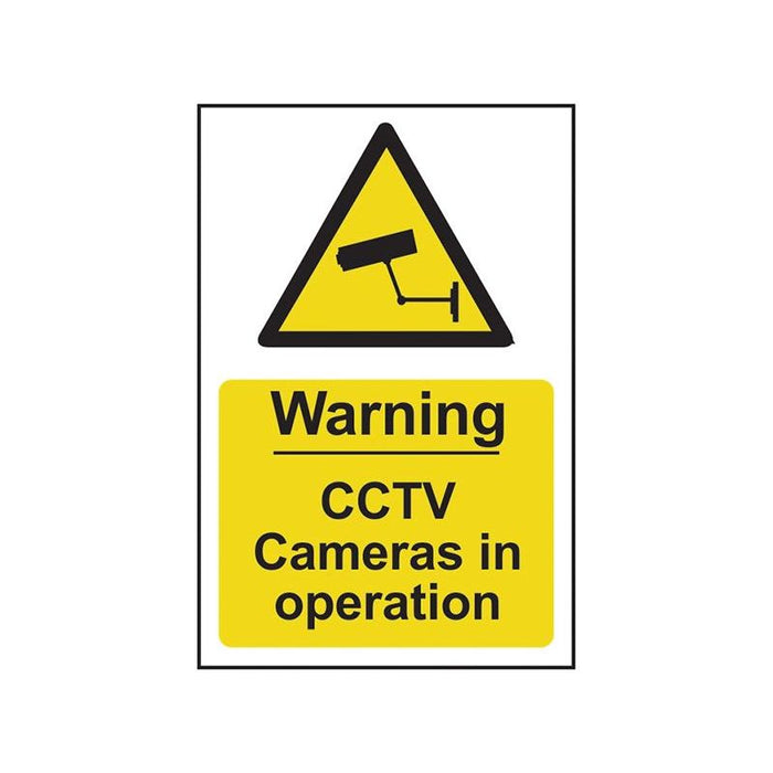 Scan Warning CCTV Cameras in Operation - PVC Sign 200 x 300mm Scan - Town Tools