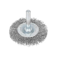 Bluespot Tools Flat Steel Wire Wheel Brush 50mm x 6mm Arbor