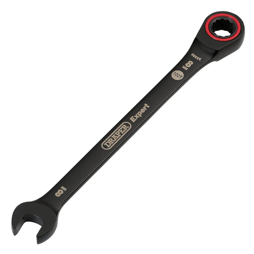 Draper Expert HI-TORQ® Metric Ratchet Combination Spanner, , Black 8-19mm - image 1